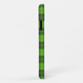 Coques Case-Mate iPhone Motif tartan simple en vert foncé (Dos/Droite)