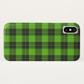 Coques Case-Mate iPhone Motif tartan simple en vert foncé (Dos (Horizontal))