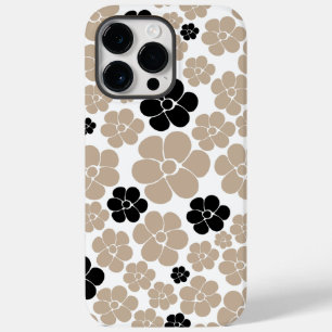 Coque Pour Pour iPhone 14 Pro Max Motif tendance en Taupe, noir et blanc