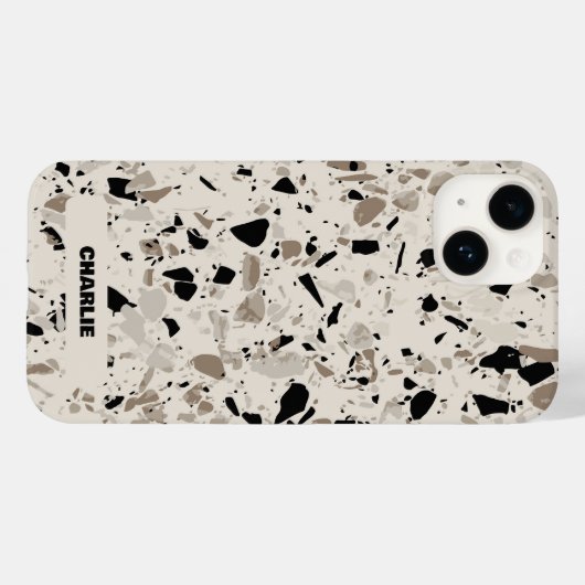 Coques Case-Mate iPhone Motif Terrazzo (Verso (horizontal))