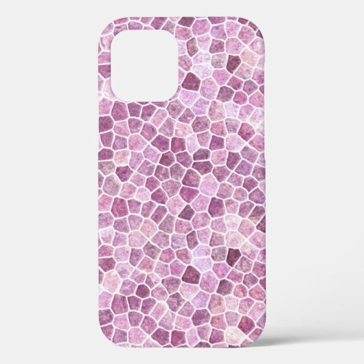 Coques Case-Mate iPhone Motif Terrazzo Patchwork Pavé Rose Pâle (Verso)