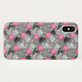 Coques Case-Mate iPhone Motif texturé à ananas géométrique (Dos (Horizontal))