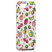 Coques Case-Mate iPhone motif tiré par la main de fruits (Dos/Droit)
