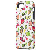 Coques Case-Mate iPhone motif tiré par la main de fruits (Dos gauche)