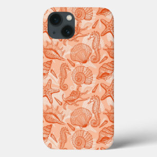 Coques Pour iPhone Motif tiré par la main de mer