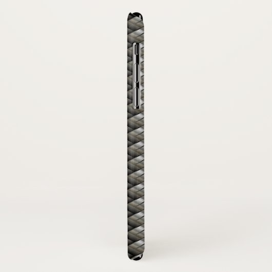 Coques Case-Mate iPhone Motif tissé en métal (Dos/Gauche)