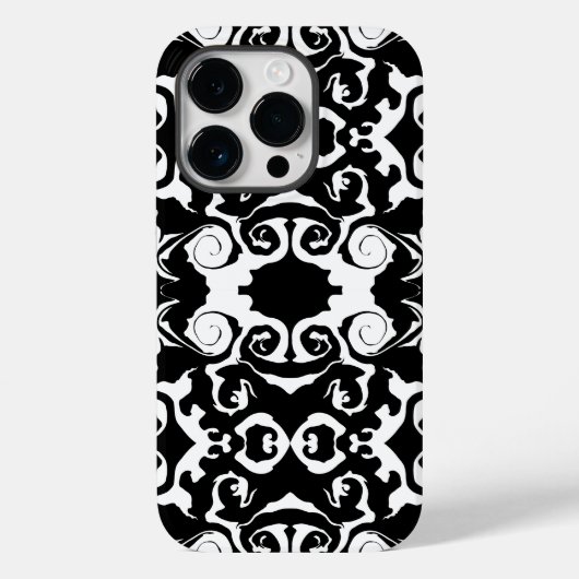 Coques Case-Mate iPhone Motif torride en noir et blanc (Verso)