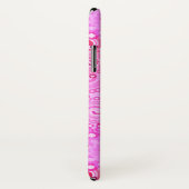 Coques Case-Mate iPhone Motif tourbillon fractal, rose et fuchsia (Dos/Droite)