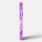 Coques Case-Mate iPhone Motif tourbillon fractal, tons violets (Verso / Gauche)