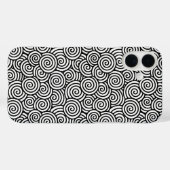 Coques Case-Mate iPhone Motif tourbillon japonais - blanc et noir (Verso (horizontal))