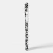 Coques Case-Mate iPhone Motif tourbillon japonais - blanc et noir (Verso / Gauche)