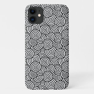 Coque Case-Mate Pour iPhone Motif tourbillon japonais - blanc et noir