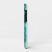 Coques Case-Mate iPhone Motif tourbillonnante en beige turquoise et clair (Dos/Gauche)