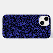Coques Case-Mate iPhone motif transparent abstrait bleu (Verso (horizontal))