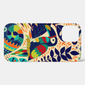 Coques Case-Mate iPhone Motif transparent. Arrière - plan fleuri jaune. (Verso (horizontal))