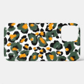 Coques Case-Mate iPhone Motif transparent Empreinte de léopard (Verso (horizontal))
