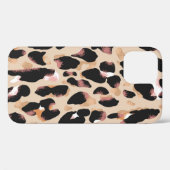 Coques Case-Mate iPhone Motif transparent Empreinte de léopard (Verso (horizontal))