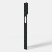 Coques Case-Mate iPhone Motif transparent en acier gris (Verso / Droite)
