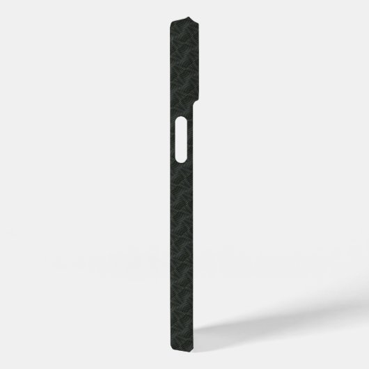 Coques Case-Mate iPhone Motif transparent en acier gris (Verso / Droite)