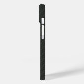Coques Case-Mate iPhone Motif transparent en acier gris (Verso / Gauche)