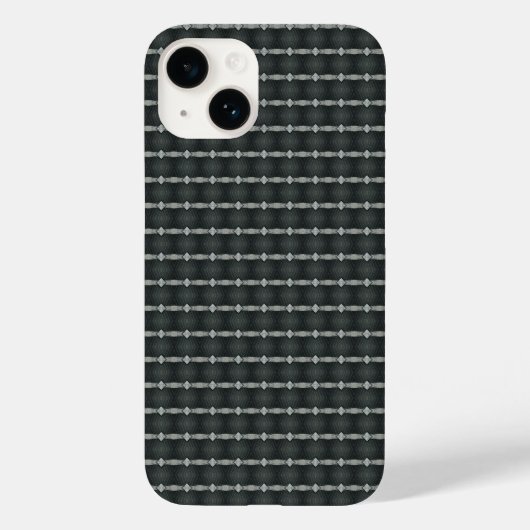 Coques Case-Mate iPhone Motif transparent en acier gris (Verso)