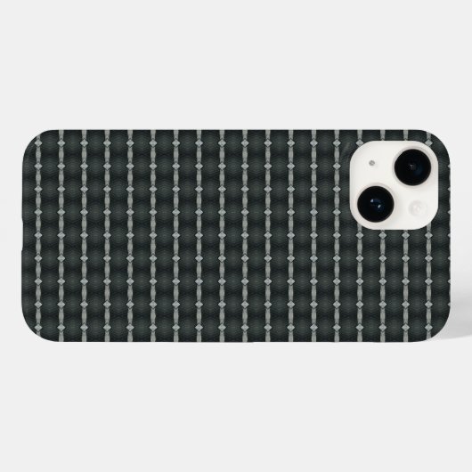 Coques Case-Mate iPhone Motif transparent en acier gris (Verso (horizontal))