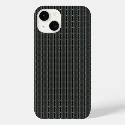 Coques Case-Mate iPhone Motif transparent en acier gris (Verso)