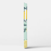 Coques Case-Mate iPhone Motif transparent tropical avec citrons jaunes (Verso / Gauche)