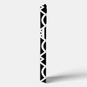 Coques Case-Mate iPhone Motif Trellis moderne noir et blanc (Verso / Droite)