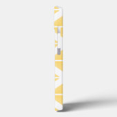 Coques Case-Mate iPhone Motif triangle à la mode jaune (Verso / Gauche)