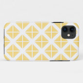Coques Case-Mate iPhone Motif triangle à la mode jaune (Dos (Horizontal))