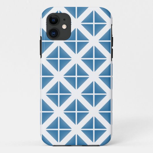 Coques Case-Mate iPhone Motif triangle bleu tendance (Dos)