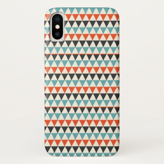 Coques Case-Mate iPhone Motif triangle moderne rétro du milieu du siècle (Dos)