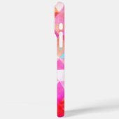 Coques Case-Mate iPhone Motif triangle rose coloré (Verso / Gauche)