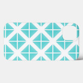 Coques Case-Mate iPhone Motif Triangle tendance Turquoise (Verso (horizontal))