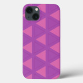Coques Case-Mate iPhone Motif triangle violet moderne (Verso)