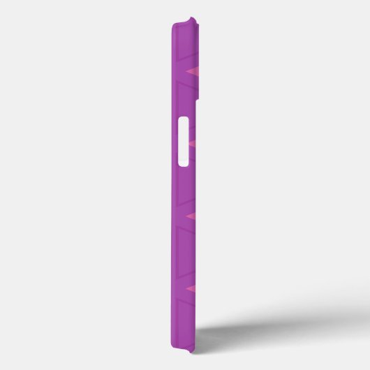 Coques Case-Mate iPhone Motif triangle violet moderne (Verso / Droite)