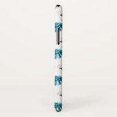 Coques Case-Mate iPhone Motif triangulaire de feuilles tropicales (Dos/Droite)