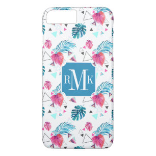 Coque Case-Mate Pour iPhone Motif triangulaire de feuilles tropicales