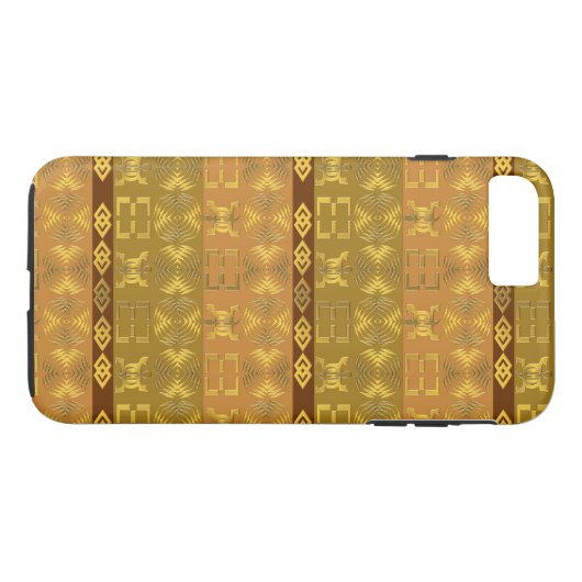 Coques Case-Mate iPhone motif tribal africain ethnique avec des simbols (Dos (Horizontal))