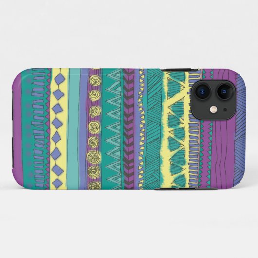 Coques Case-Mate iPhone Motif tribal aztèque (Dos (Horizontal))