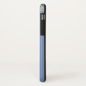 Coques Case-Mate iPhone Motif Tribal Chic 2 / Bleu (Dos/Gauche)