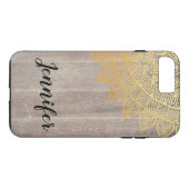 Coques Case-Mate iPhone Motif tribal chic noir (Dos (Horizontal))