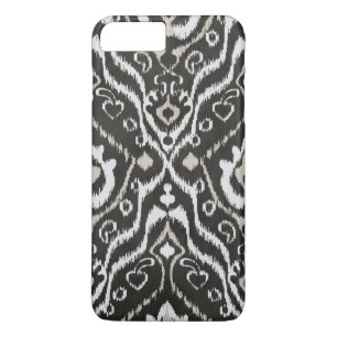 Coque iPhone 7 Plus Motif tribal ikat masculin noir et blanc cool