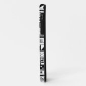 Coques Case-Mate iPhone Motif tribal noir et blanc (Dos/Gauche)