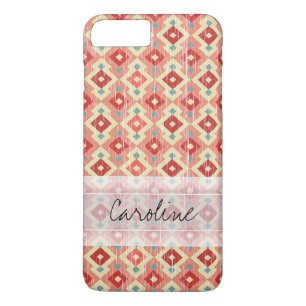 Case-Mate iPhone Case Motif tribal rouge-rose de diamant de Geo Ikat de
