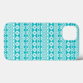 Coques Case-Mate iPhone Motif tribal turquoise Grunge Aztec (Verso (horizontal))