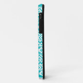 Coques Case-Mate iPhone Motif tribal Turquoise Grunge Aztec (Dos/Gauche)