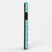 Coques Case-Mate iPhone Motif tribal Turquoise Grunge Aztec (Dos/Droite)
