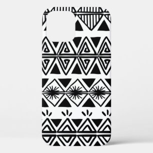 Case-Mate iPhone Case Motif tribal vintage avec main noire et blanche d